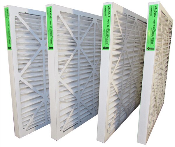 28x30x2 GeoPure Geothermal MERV 13 Air Filter (Pack of 4)